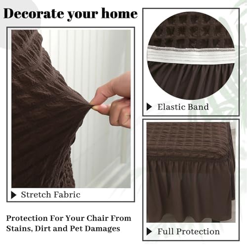 Rakila Stretch Washable Chair Covers 6 Pack