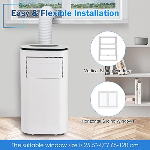 PETSITE 9000 BTU Portable AC Unit 3 in 1 Cooling Fan Dehumidifier