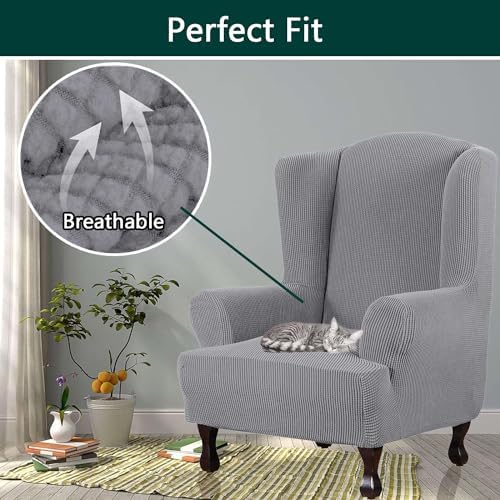 Wingback Chair Slipcover Cat Scratch Proof