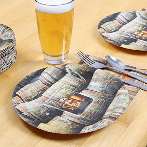 Havercamp Bourbon Birthday Decorations 16ct Paper Plates