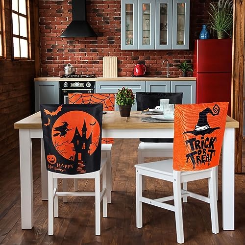 Whaline 4 Pack Halloween Chair Covers