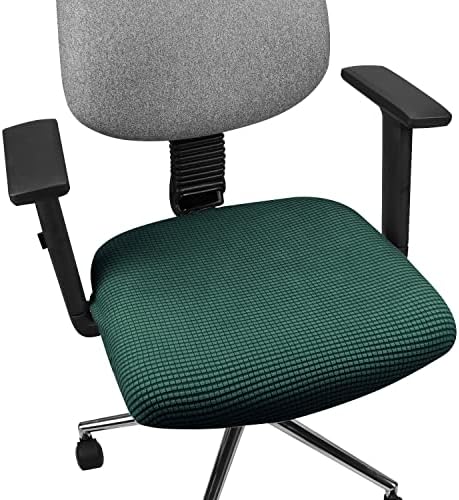 Yikko Soft Stretch Spandex Jacquard Chair Slipcovers Dark Green