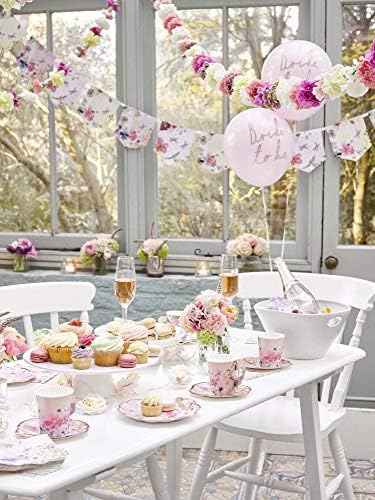 Talking Tables Blossom Floral Napkins Pack of 20 Pink