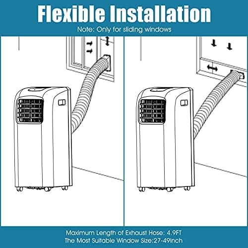 GOFLAME 8000BTU Portable Air Conditioner with Remote Control