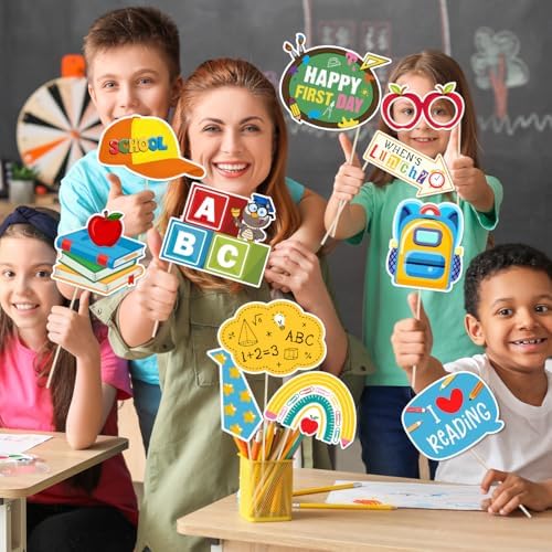 Mokeja Party Back to School Photo Booth Props Set