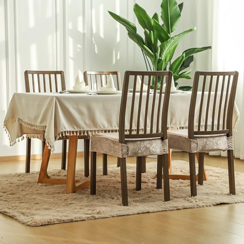 FORCHEER Velvet Dining Chair Seat Covers Set of 4 18inch Washable