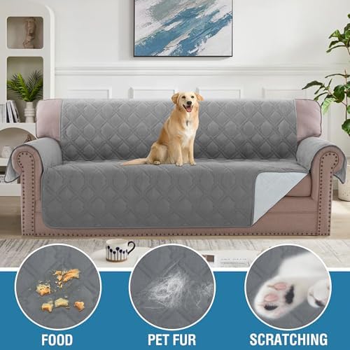 HVERSAILTEX Waterproof Sofa Slipcover - Dove Grey