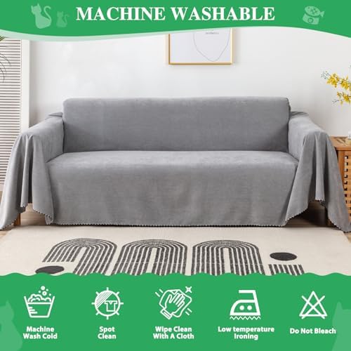 Osunnus Pet Friendly Couch Cover for 2 Cushion Sofa