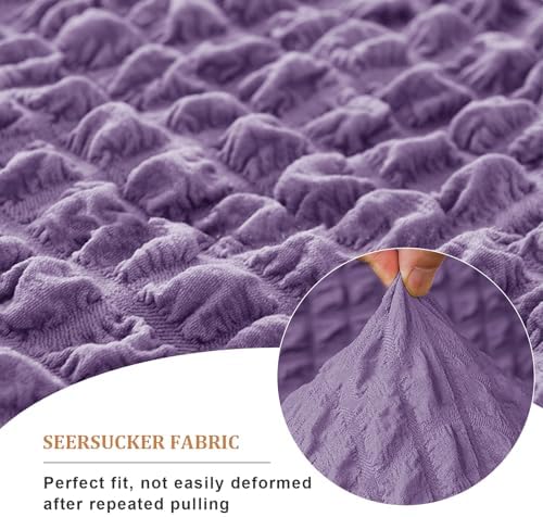 Somsiwey Stretch Wing Back Chair Slipcover Purple