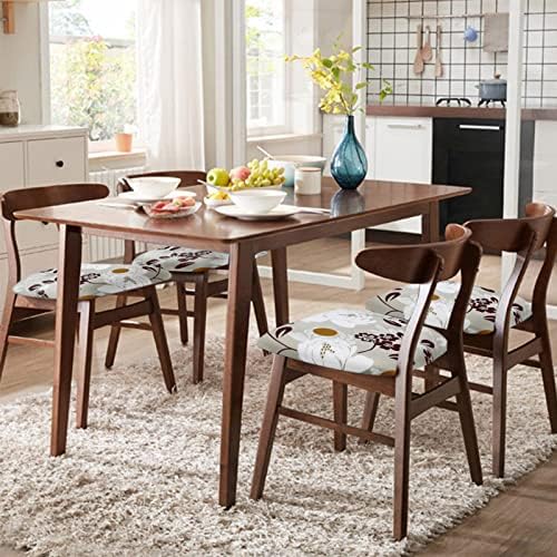 SearchI Stretch Printed Chair Covers Set of 4