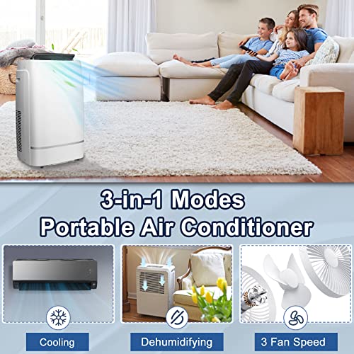 Antarctic Star 3-in-1 12000BTU Portable Air Conditioner Window Kit