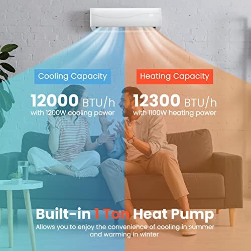 ARLIME Mini Split ACHeating System 12000 BTU 1 Ton Ductless Unit