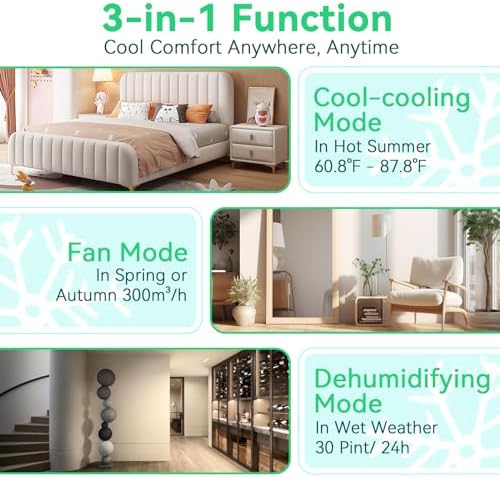 WANAI Portable Air Conditioner 8000 BTU with Timer and Remote
