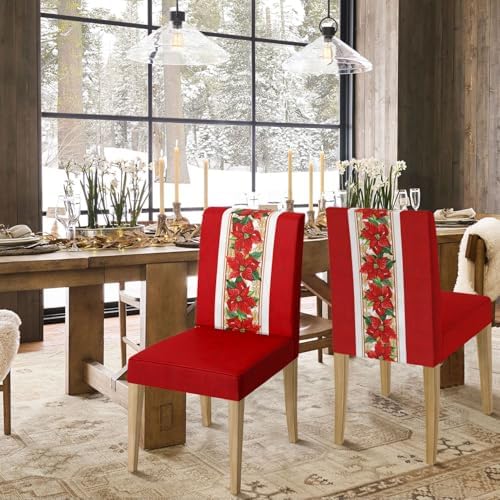 Horaldaily 6PCS Christmas Dining Chair Covers