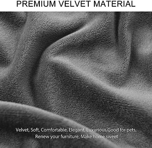 Velvet Stretch Ottoman Cover for Stool and Footstool