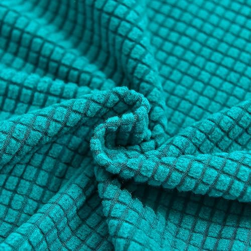Wingback Chair Slipcover 2 Piece Turquoise Blue