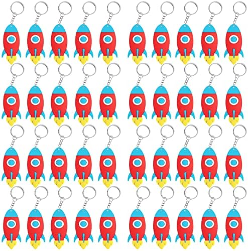 40 Pack Rocket Keyring Party Favor for Kids and Adults