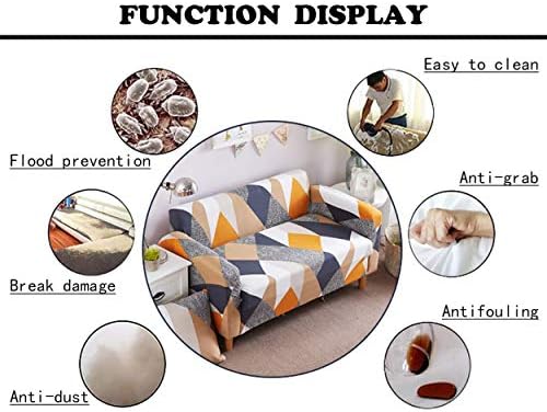 Shukii Stretch Sofa Covers with 1 Pillowcase Universal Fit 3-Seater