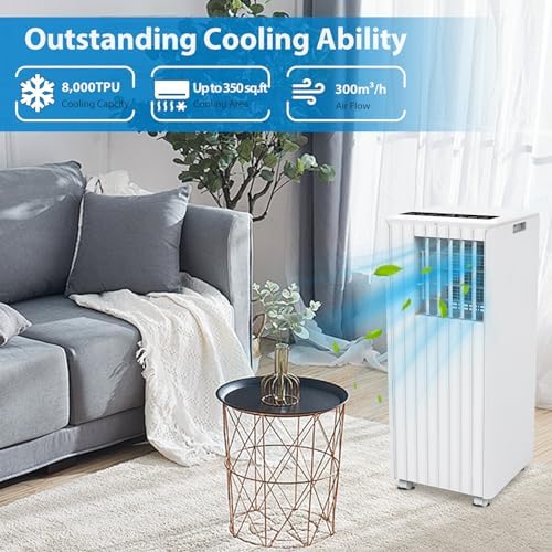 Acekool 8000BTU Portable AC Unit with 3-in-1 Functions