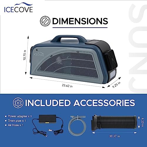 IceCove Portable Air Conditioner 2500BTU Fast Cooling Blue