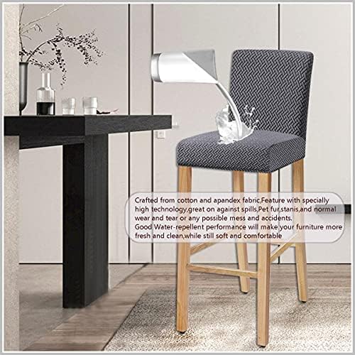 Stretch Waterproof Chair Covers Set of 4 for Dining Chairs