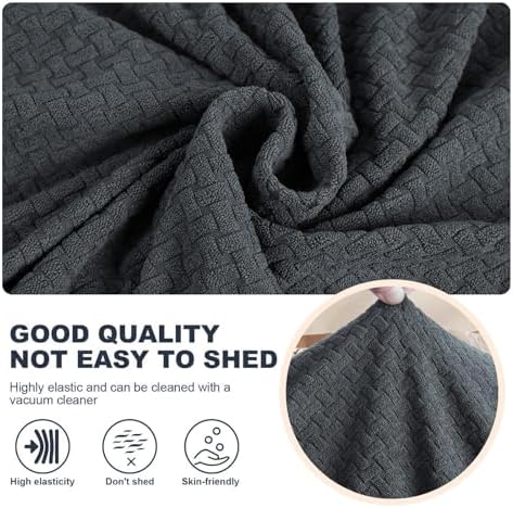 JIVINER 3 Piece Stretch Sofa Covers for 2 Cushion Couch
