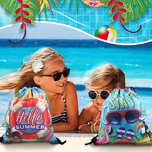 Kacctyen 36 Pcs Pool Party Drawstring Bags