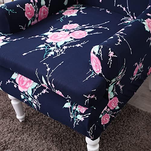2 Piece Wingback Chair Slipcovers Stretch Spandex Cover for Living Room Furniture