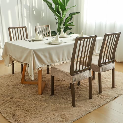 FORCHEER Velvet Dining Chair Seat Covers Set of 4 18inch Washable