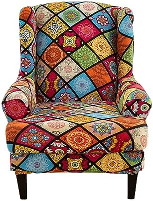 Eco-Ancheng 2-Piece Wingback Chair Slipcover
