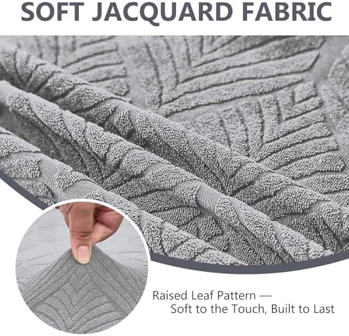 Genina Waterproof Couch Cushion Covers 3 Pack Light Gray