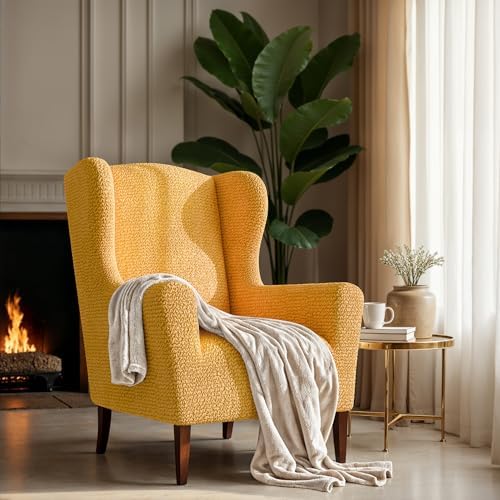 Mamma Mia Wingback Chair Slipcover - High Back Stretch Fit