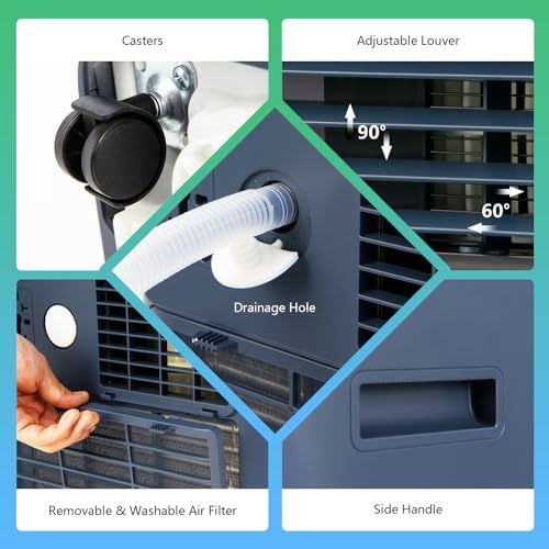 ARLIME 10000 BTU Portable Air Conditioner with Fan Dehumidifier