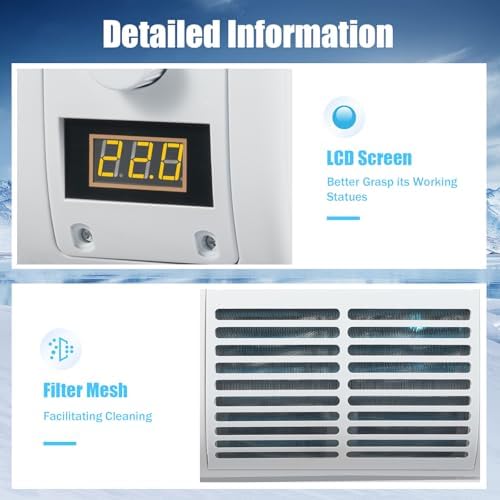 LyeXD 80W 12V Car Air Conditioner Fan