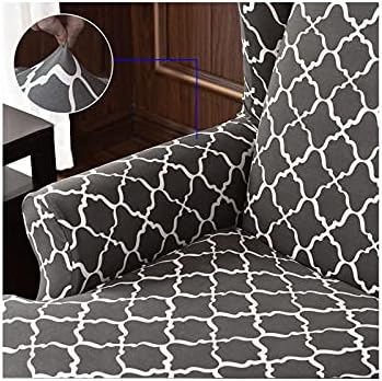 ZYANLING Stretch Armchair Slipcovers 2pcs Wingback Chair Covers