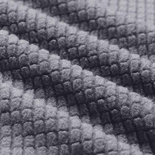 Checked Rectangle Bench Covers for Dining Chairs Soft Stretch Washable Slipcovers