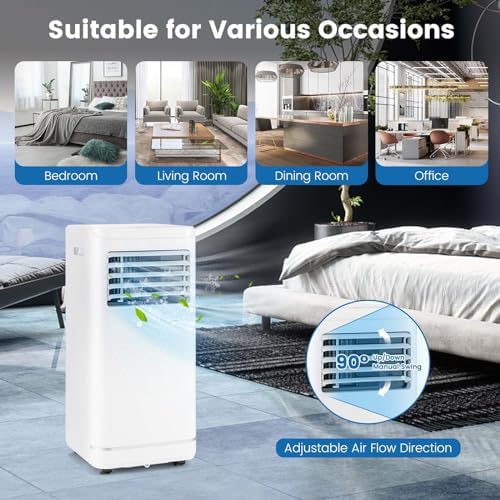 SIMOE 8000BTU Portable AC with Dehumidifier and Fan Mode