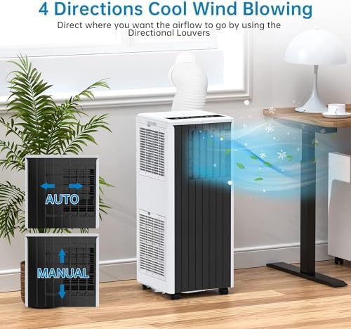 Acekool 8000 BTU Portable Air Conditioner with 3-in-1 Functionality
