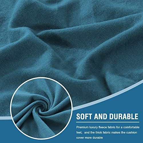 HVERSAILTEX 3 Piece Sofa Slipcovers Peacock Blue