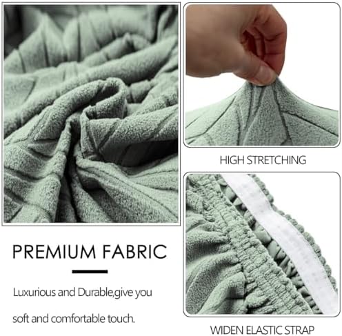 Wingback Chair Cover for Dining Room with Spandex Fabric