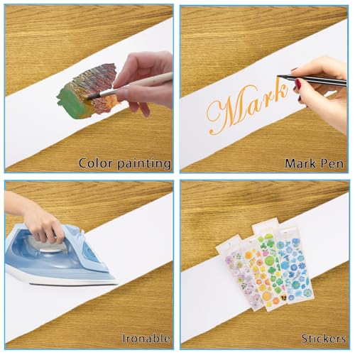 16Pcs White Sash Blank Sashes for Customization