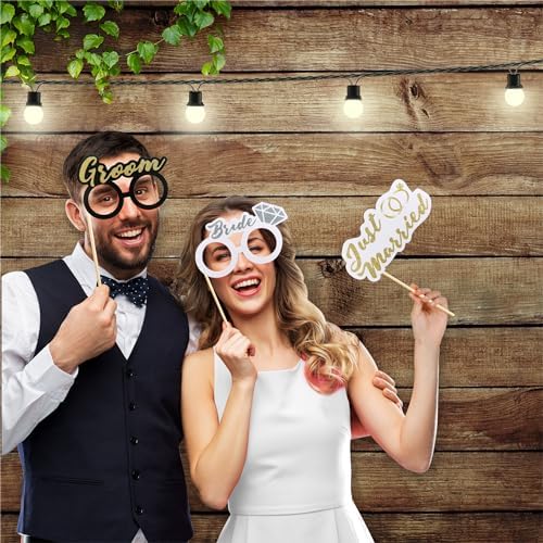 Soul Shift 60PCS Pastel Wedding Photo Booth Props - Ready to Use