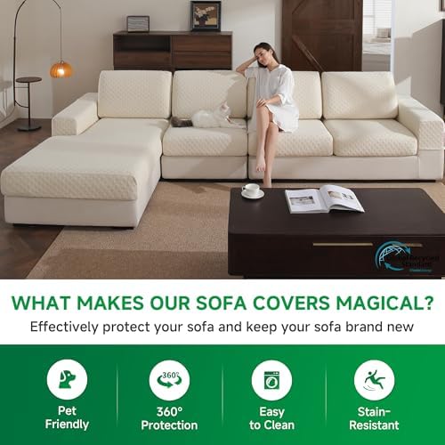 Soft Stretch Sofa Cover for Home and Pet Friendly Use