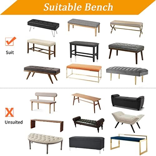 Waterproof Dining Bench Cover Black