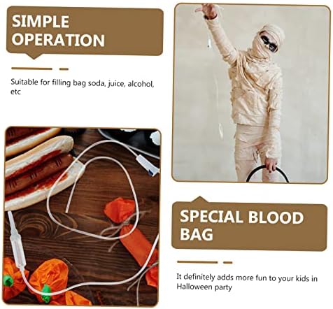 VICASKY Halloween Drink Pouch Tubes 5pcs Reusable