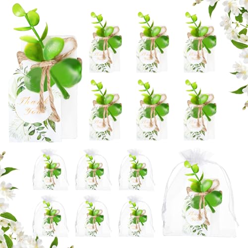 50PCS Natural Eucalyptus Soap Wedding Favor with Cards