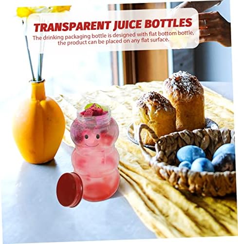 Cabilock 10pcs Snowman Drink Bottles with Lids