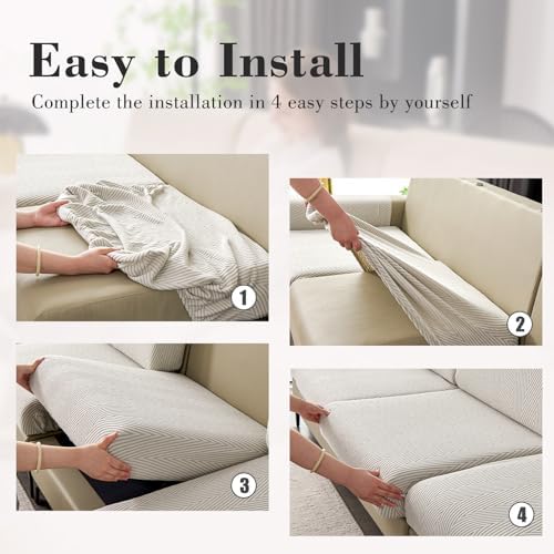 Eertop Light Gray Sofa Slipcovers 2 Seat Covers S