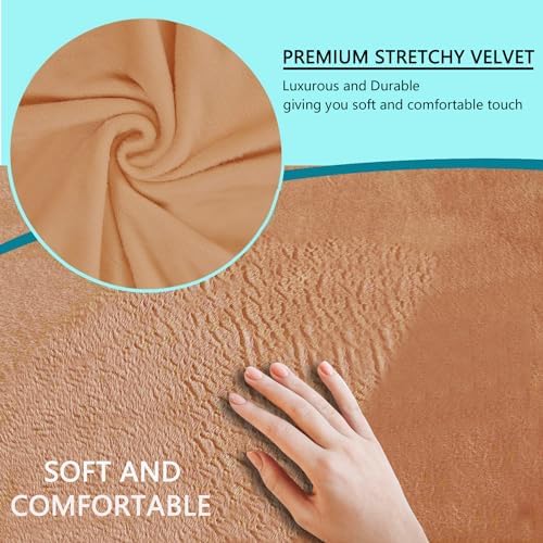 U-Nice Home Velvet Sofa Cover for 3 Cushion Couch