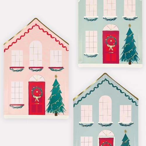 Meri Meri Christmas Party Plates Pack of 8